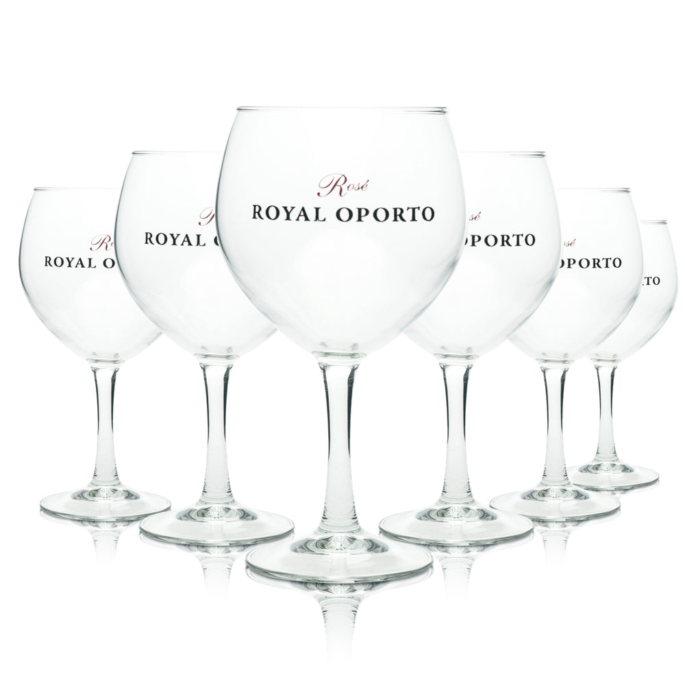 6 bicchieri da vino Porto Royal Oporto 0,62 l, bicchieri a palloncino per vino rosato, sherry, vino da dessert, bar