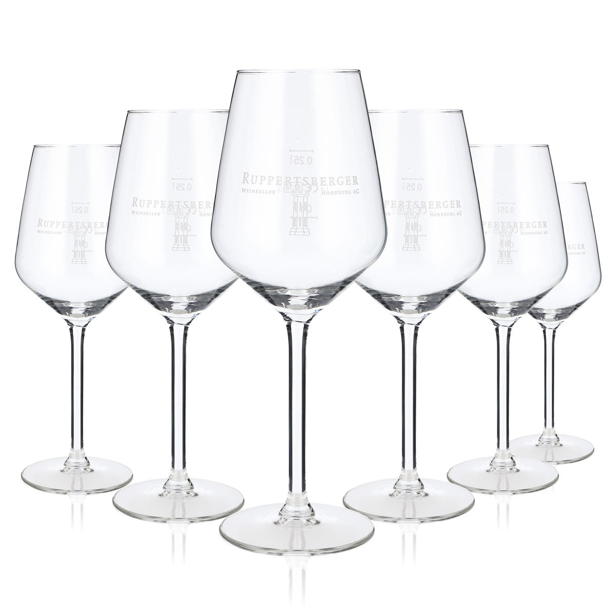6 bicchieri da vino Ruppertsberger con stelo 0,37 l Carre – Vista 5