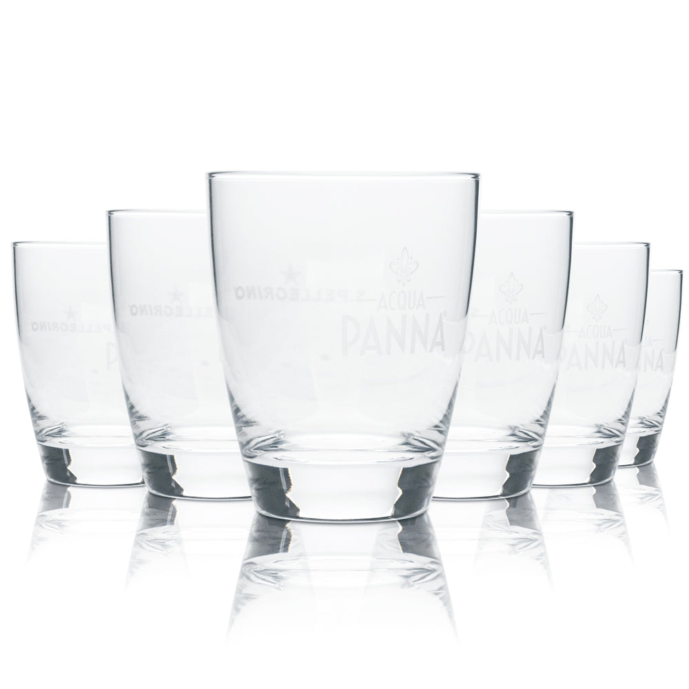 6 bicchieri San Pellegrino 0,3 l tumbler Acqua Pana bicchieri Gastro Bar IT