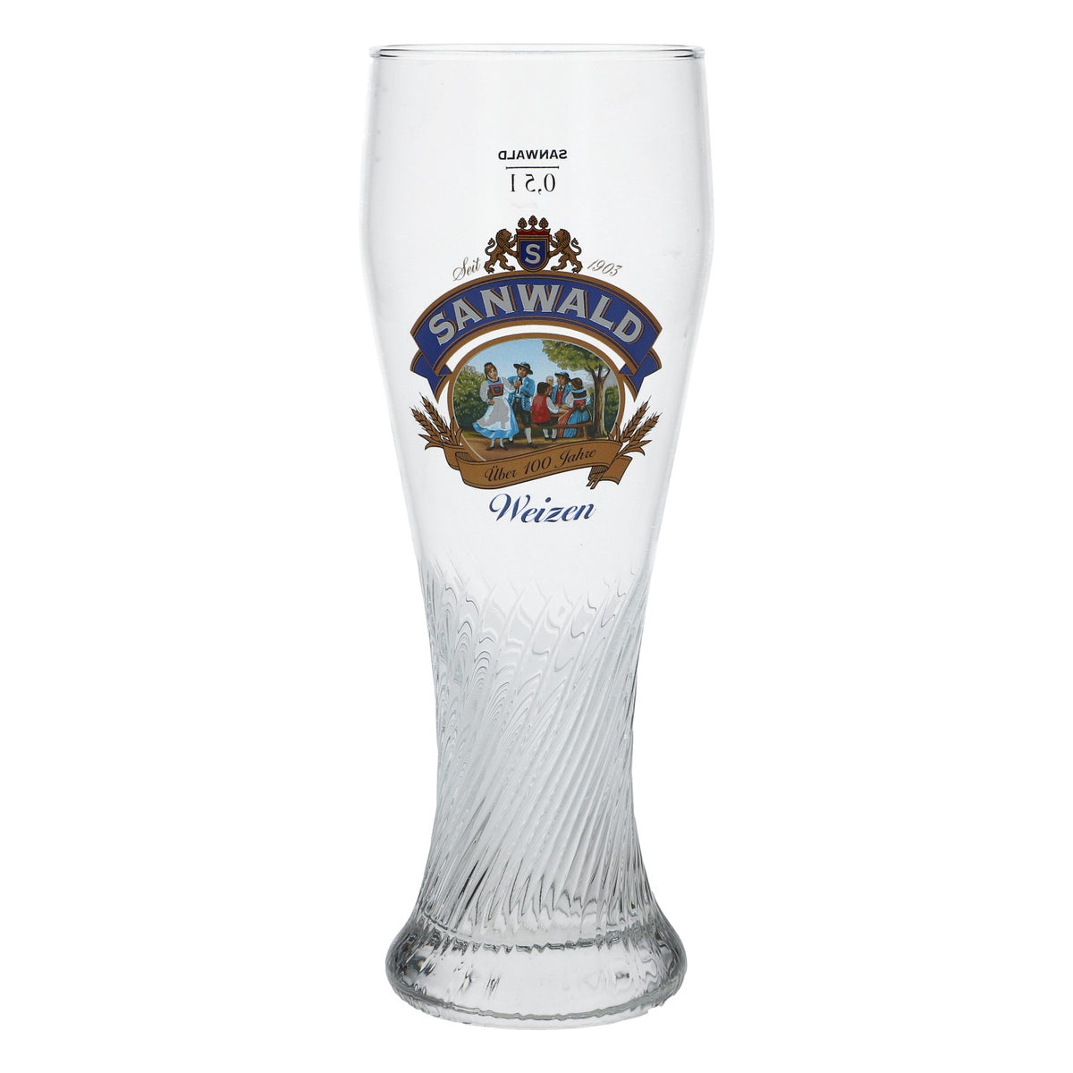 6x bicchieri Sanwald da 0,5 l per birra bianca Set di bicchieri Hefeweizen Birrificio Baviera Gastronomia