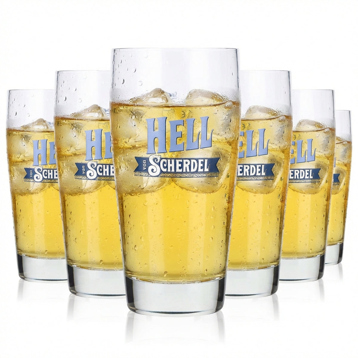 6 bicchieri da birra Scherdel Willibecher 0,3 l Bicchiere "Hell" Sahm