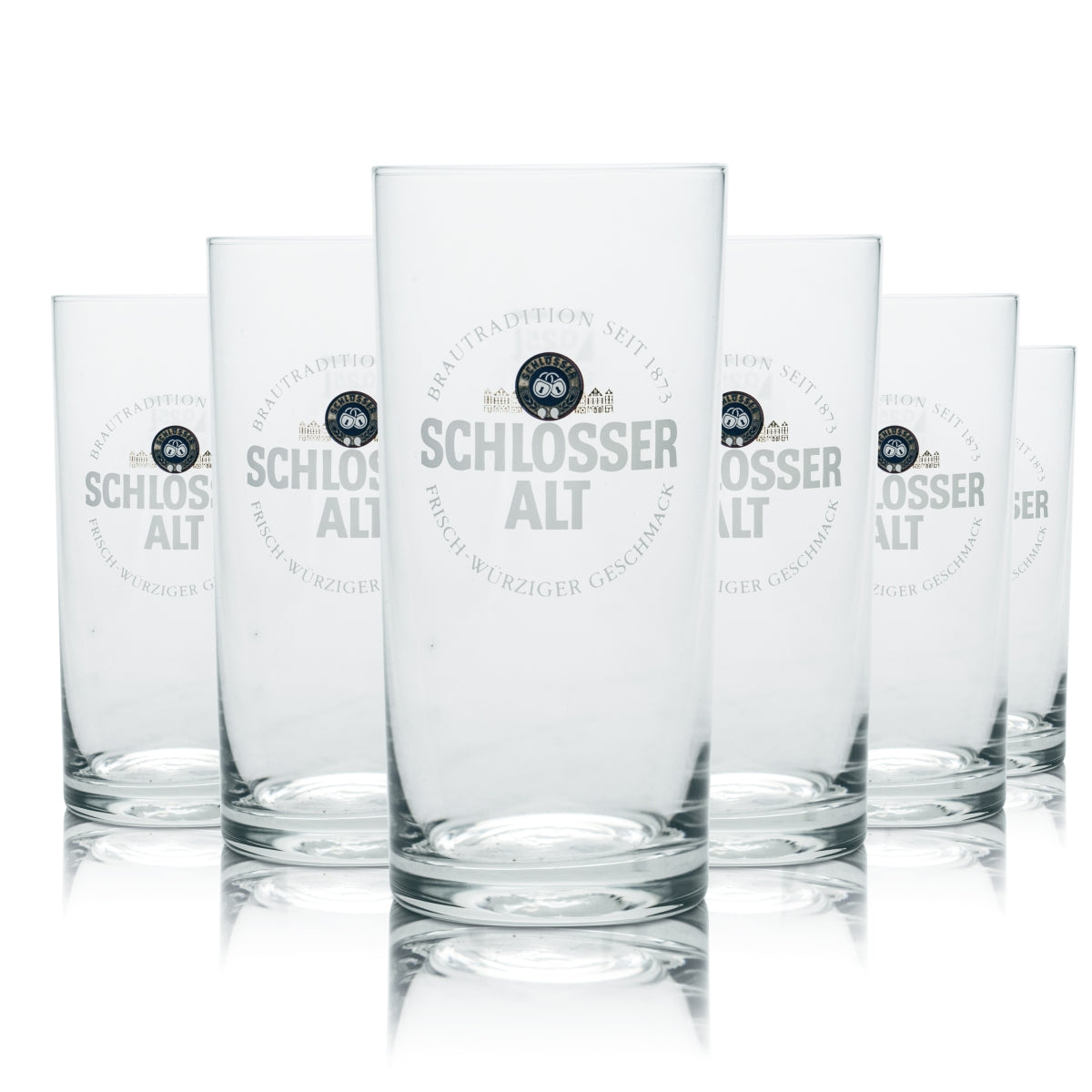 6 bicchieri Alt Bier con tappo 0,25 l Willi Becher bicchieri da birra birrificio gastronomia