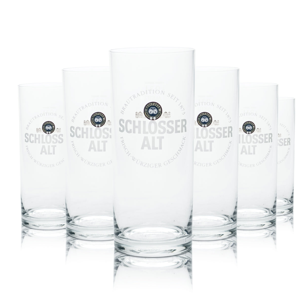 6x bicchieri Alt Bier con tappo, 0,3 l, bicchieri a forma di coppa, birrificio, gastronomia, rovere