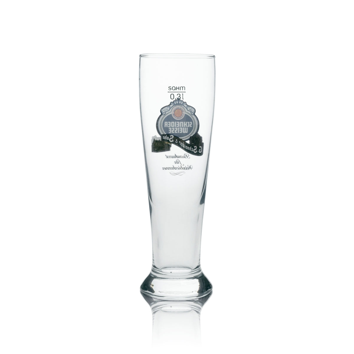 6 bicchieri da birra Schneider Weisse Weißbier 0,3 l Hefe Kristall Weizen calibrati per uso gastronomico – Vista 3