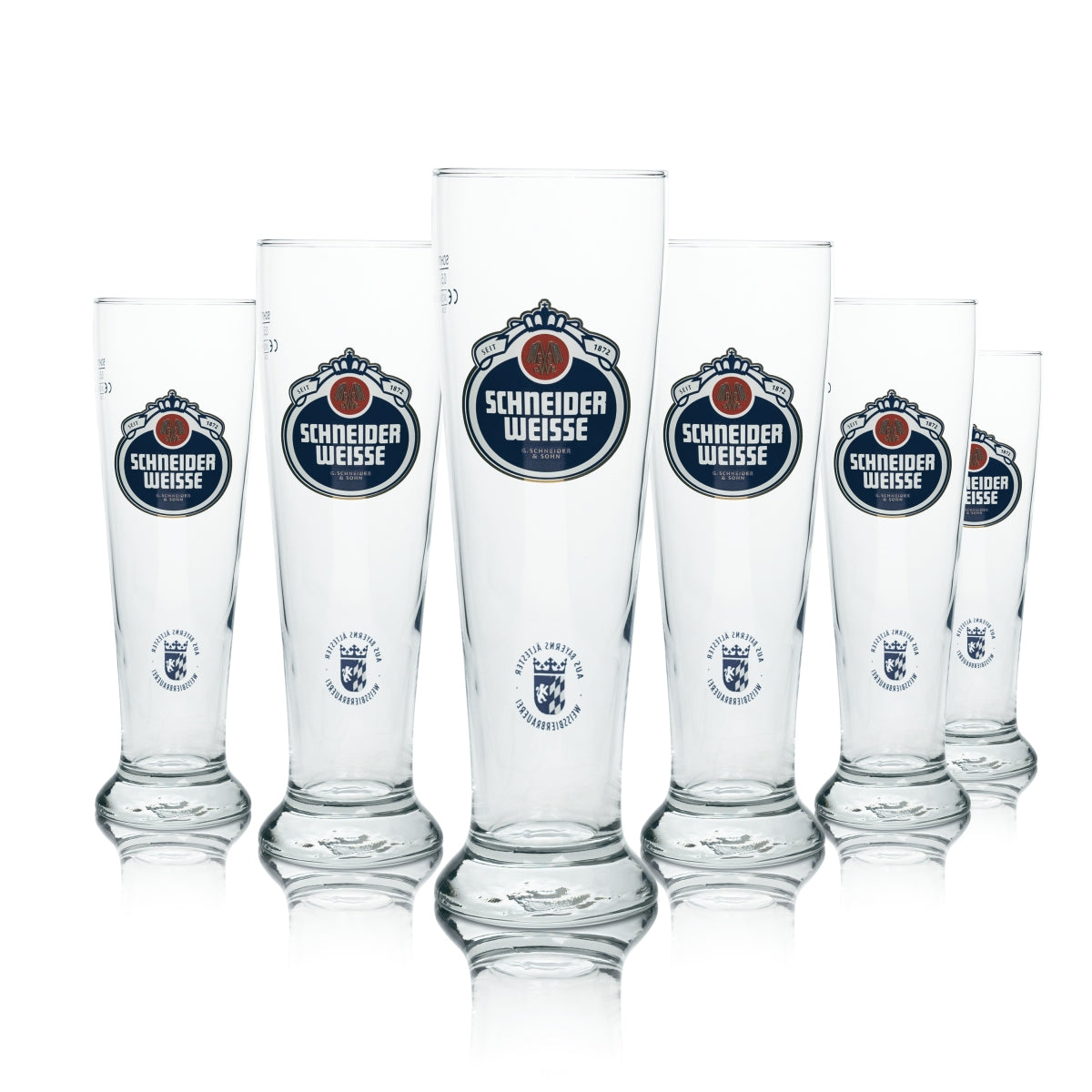 6 bicchieri Schneider Weisse per birra bianca da 0,5 l – calibrati, per birra Hefeweizen, ristorazione – Vista 4