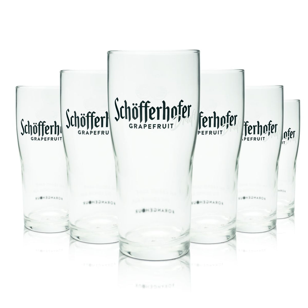 6 bicchieri da birra Schöfferhofer 0,4 l Grapefruit Draft Highball Willi Set di bicchieri