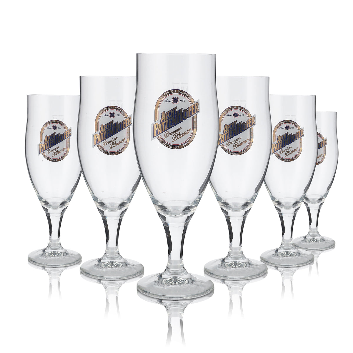 6x Bicchiere Schultheiss 0,4 l Bicchieri da birra Lager Bicchiere da birra Patzenhofer Bicchiere da coppa RC – Vista 4
