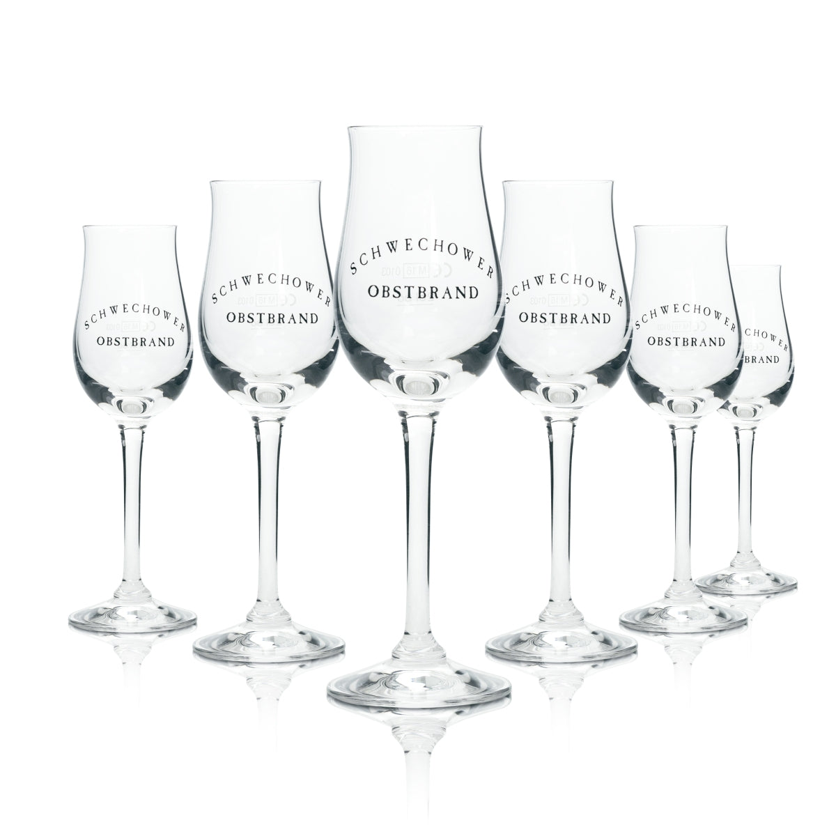 6x Acquavite di frutta Schwechower in bicchierini da degustazione da 2 cl Sommelier