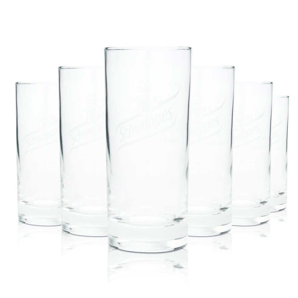 6 bicchieri Schweppes 0,2 l bicchieri da long drink bicchieri da bevanda bicchieri da limonata bicchieri da bibita analcolica