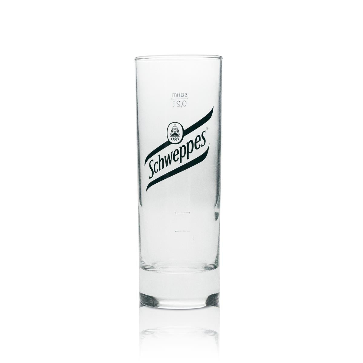 6 bicchieri per bevande analcoliche Schweppes Longdrink con logo nero 200 ml – Vista 2