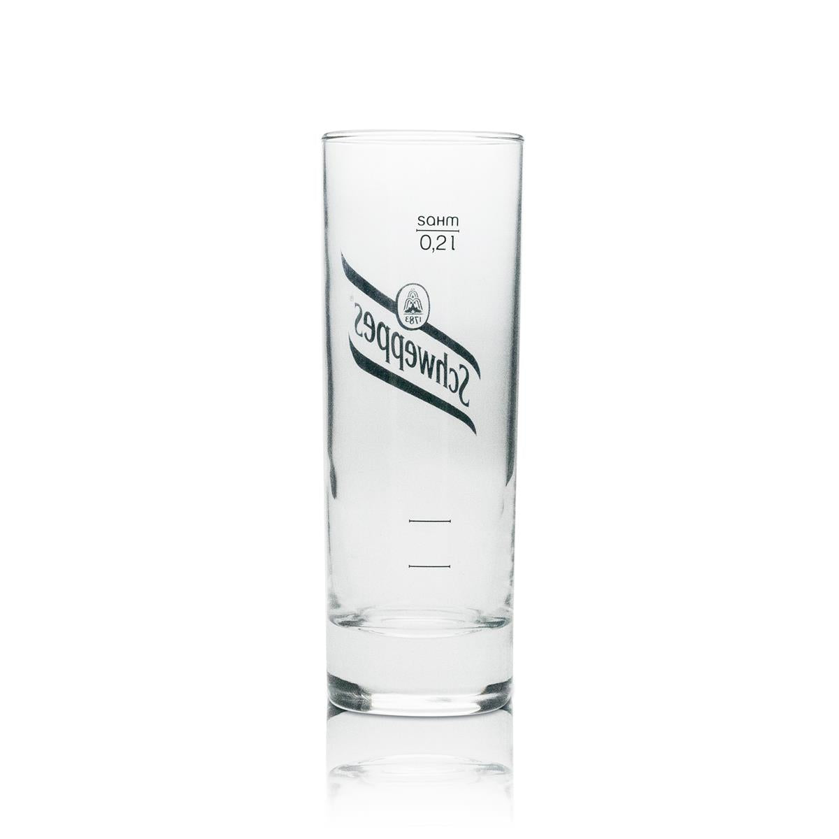 6 bicchieri per bevande analcoliche Schweppes Longdrink con logo nero 200 ml – Vista 3