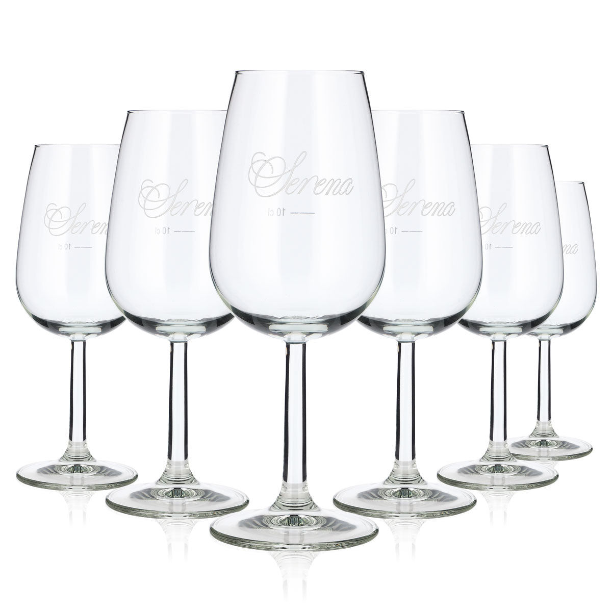 6 bicchieri da vino Serena da 0,22 l con logo bianco Rastal della Mosella (set da 6)