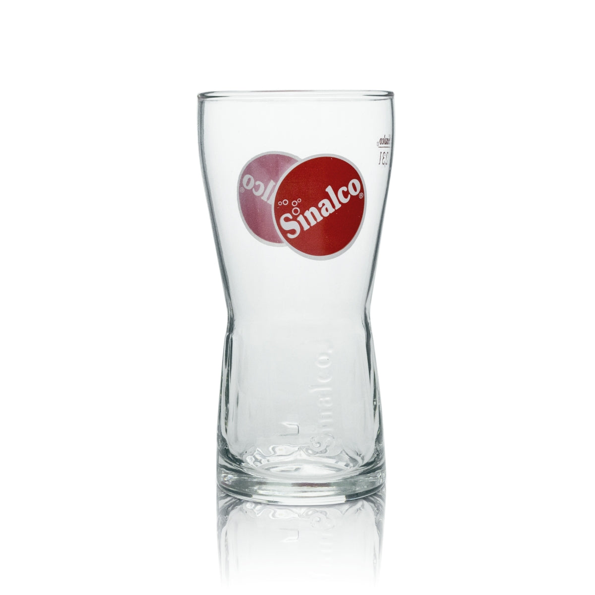 6 bicchieri per bevande analcoliche Sinalco Longdrink con logo rosso 300 ml rastal – Vista 2