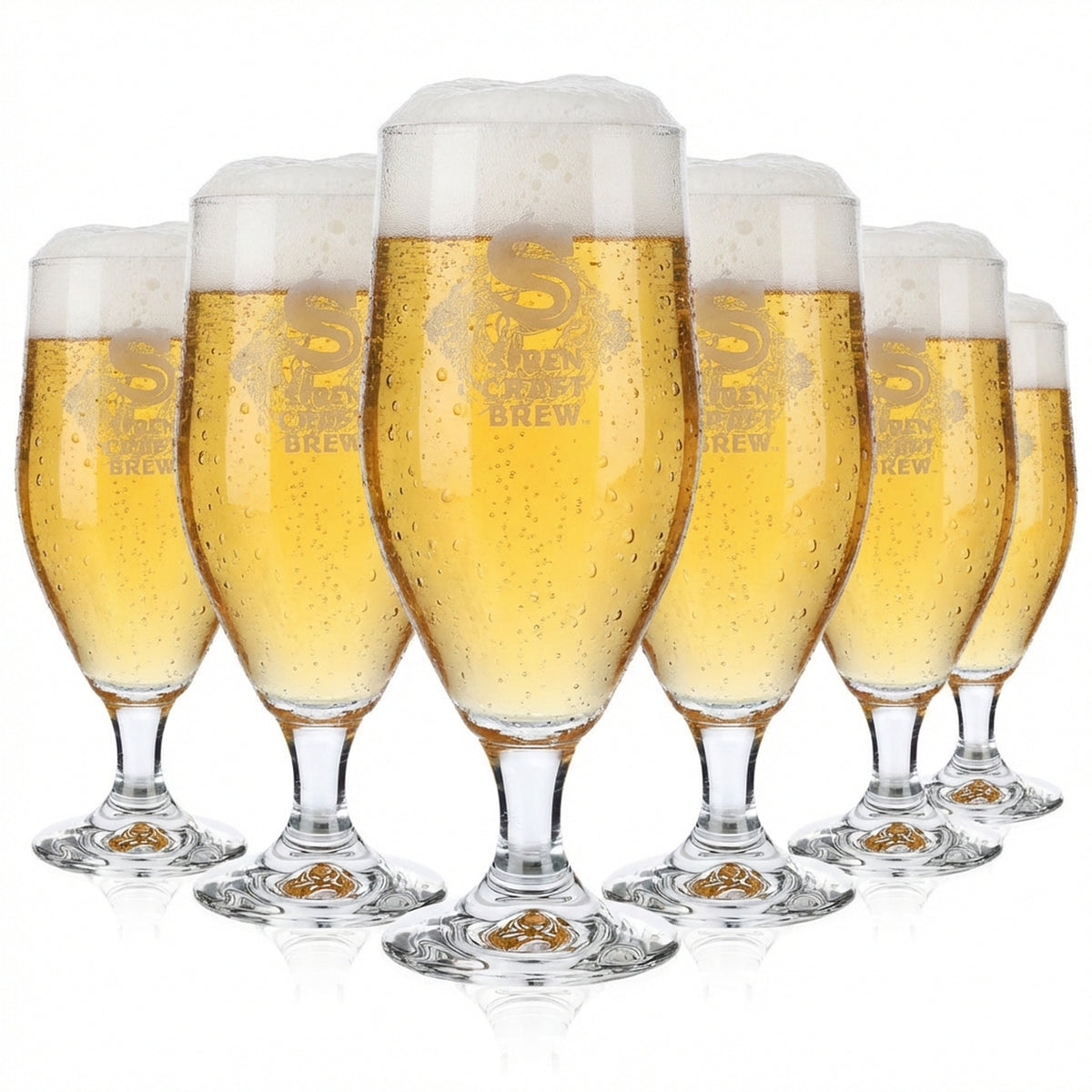6 bicchieri da birra Siren Craft Brew da 0,3 l Bicchieri da birra Pokal Rastal