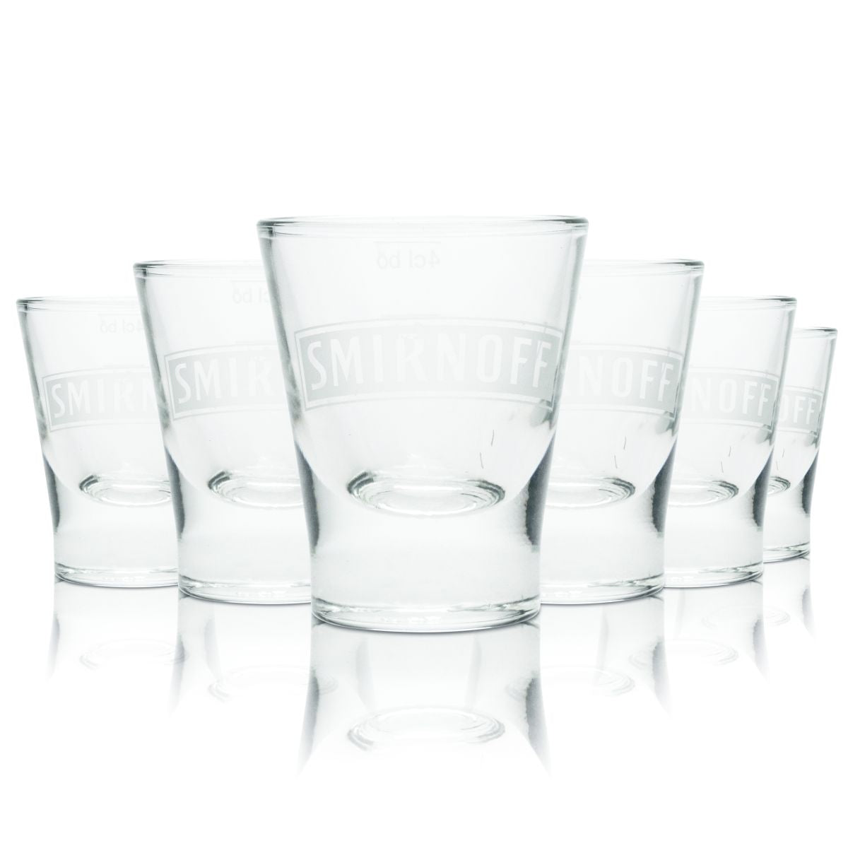 6 bicchierini da liquore Smirnoff 5,5 cl Set di bicchierini da shot Stamper Bicchieri da vodka
