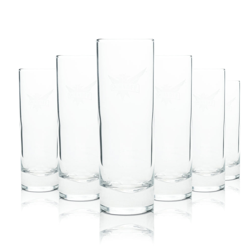 6 bicchieri da cocktail Smirnoff Vodka Longdrink sottili 2 cl 4 cl rovere Gastro Bar