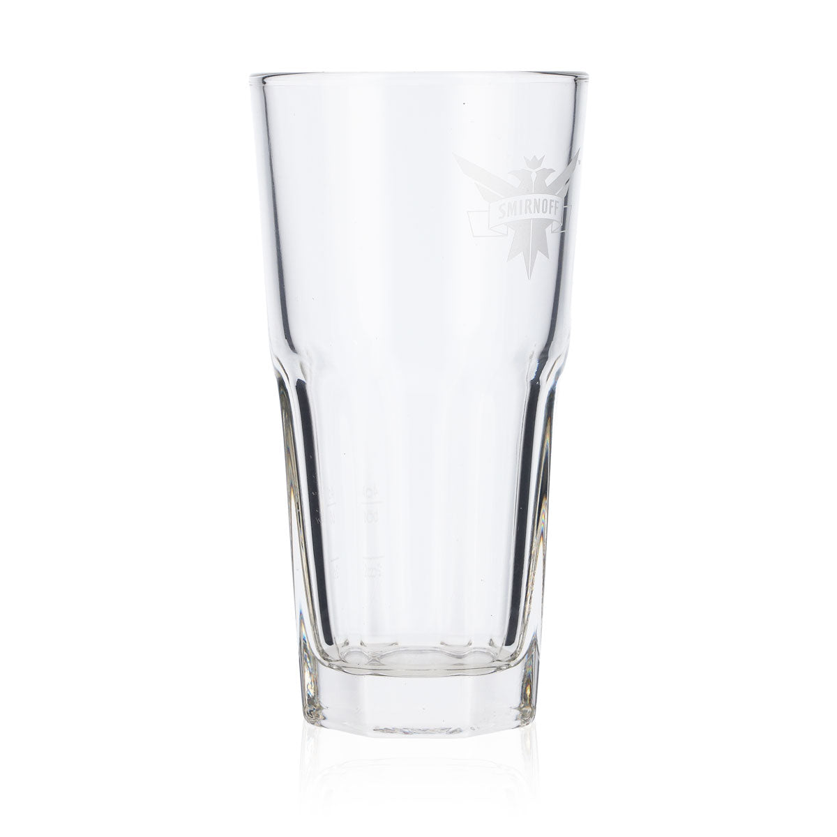 6 bicchieri da vodka Smirnoff in vetro da 0,3 l Bicchieri da long drink Logo satinato – Vista 3