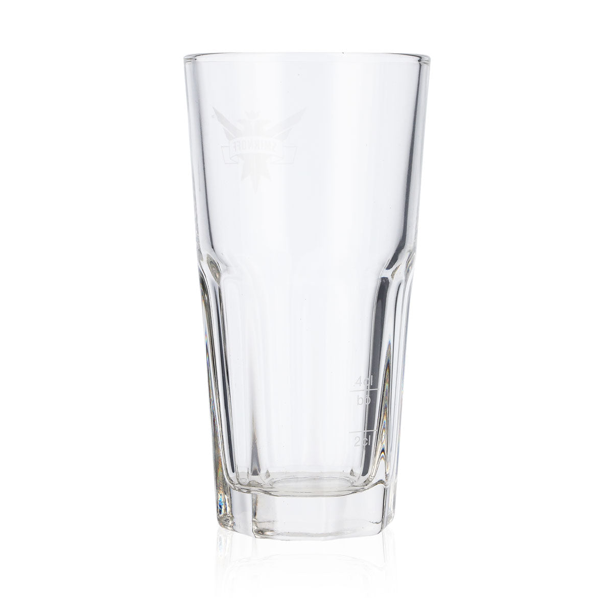 6 bicchieri da vodka Smirnoff in vetro da 0,3 l Bicchieri da long drink Logo satinato – Vista 4