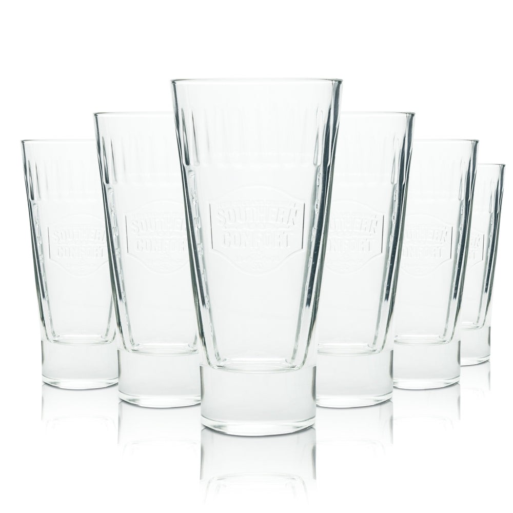6 bicchieri da whisky Southern Comfort 0,3 l Longdrink Relief Cocktail Glass Contour