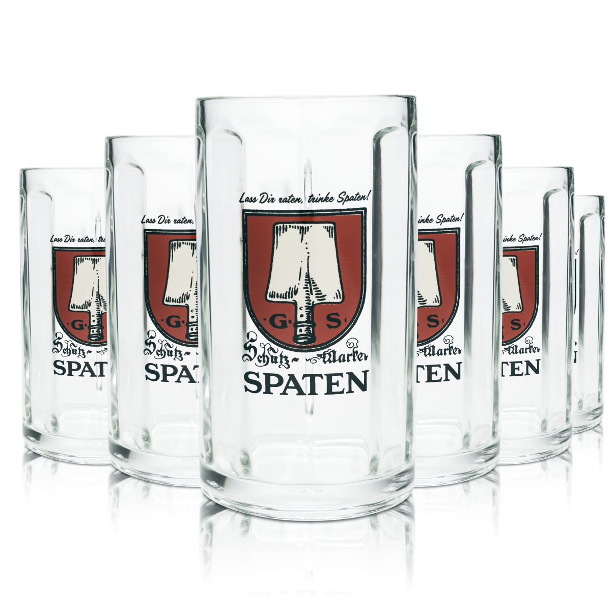 6 bicchieri da birra Spaten 0,5 l boccali da birra vetro birrificio Baviera birreria all'aperto Münchner Hell – Vista 4