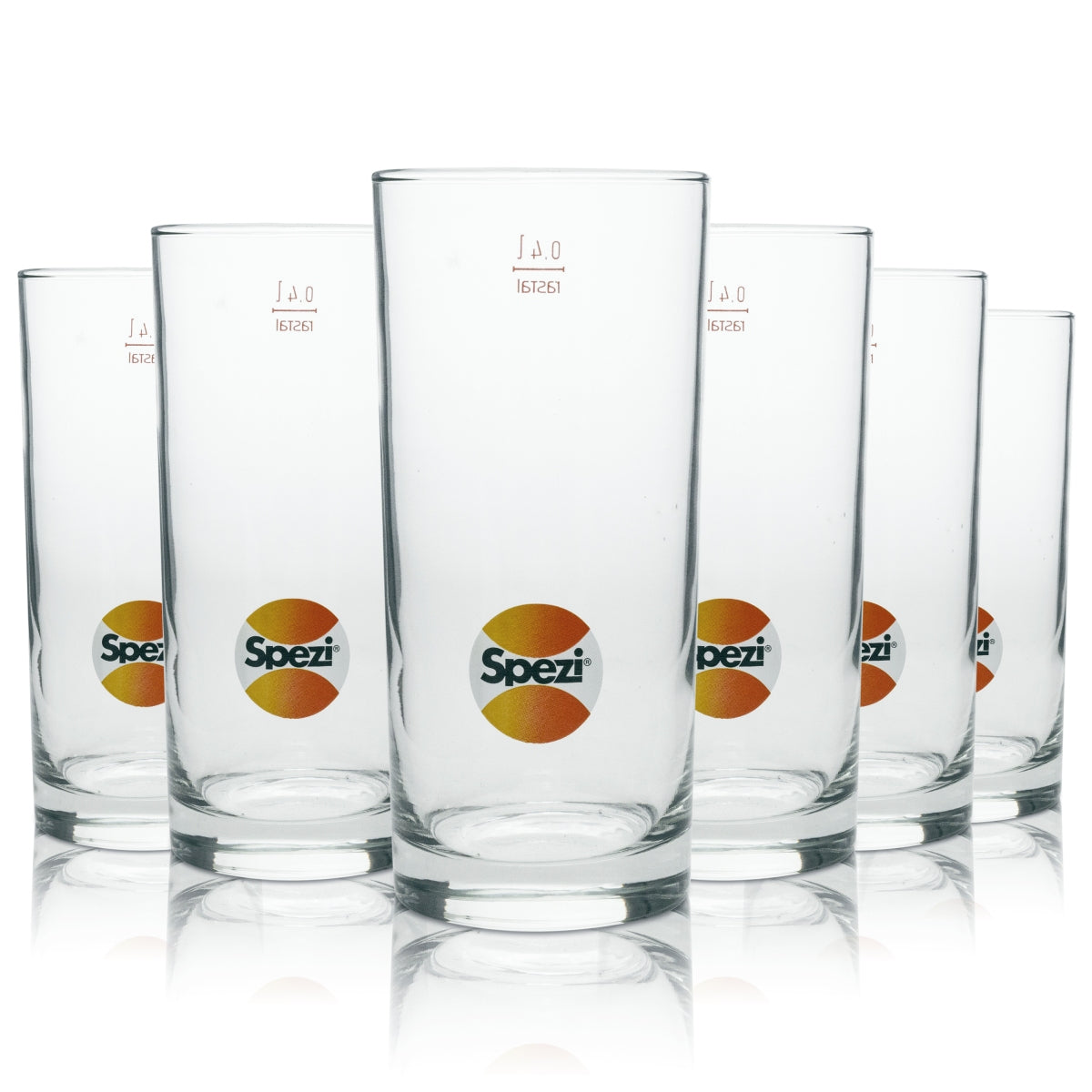 6 bicchieri da 0,4 l per bevande analcoliche Spezi, modello Longdrink, Rastal