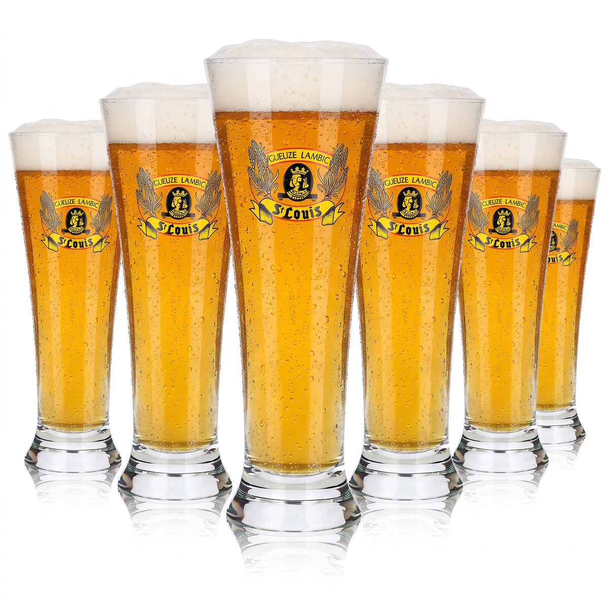 6 bicchieri da birra St. Louis da 0,35 l Gueze Lambic (set da 6)