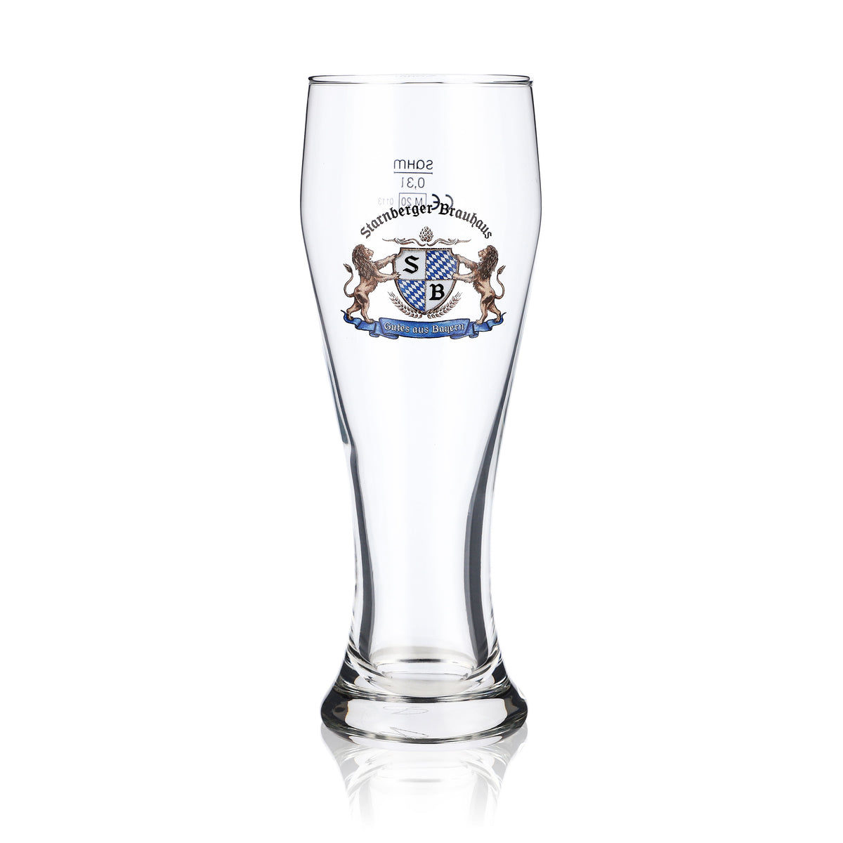 6 bicchieri da birra Starnberger Brauhaus Bicchieri da birra in vetro 0,3 l Bicchiere da birra bianca – Vista 2