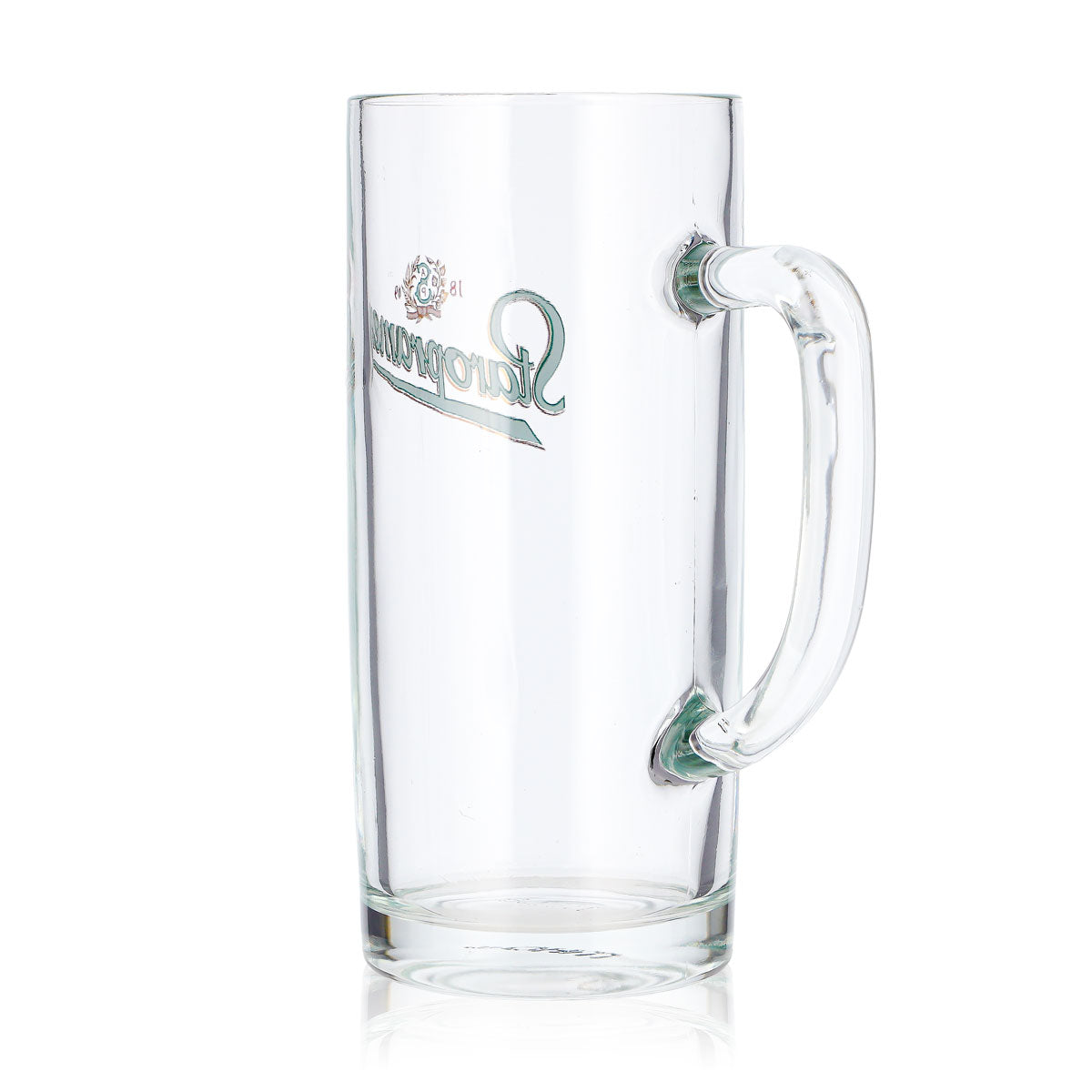 6 bicchieri da birra Staropramen da 0,4 l con logo verde Sahm (set da 6) – Vista 5