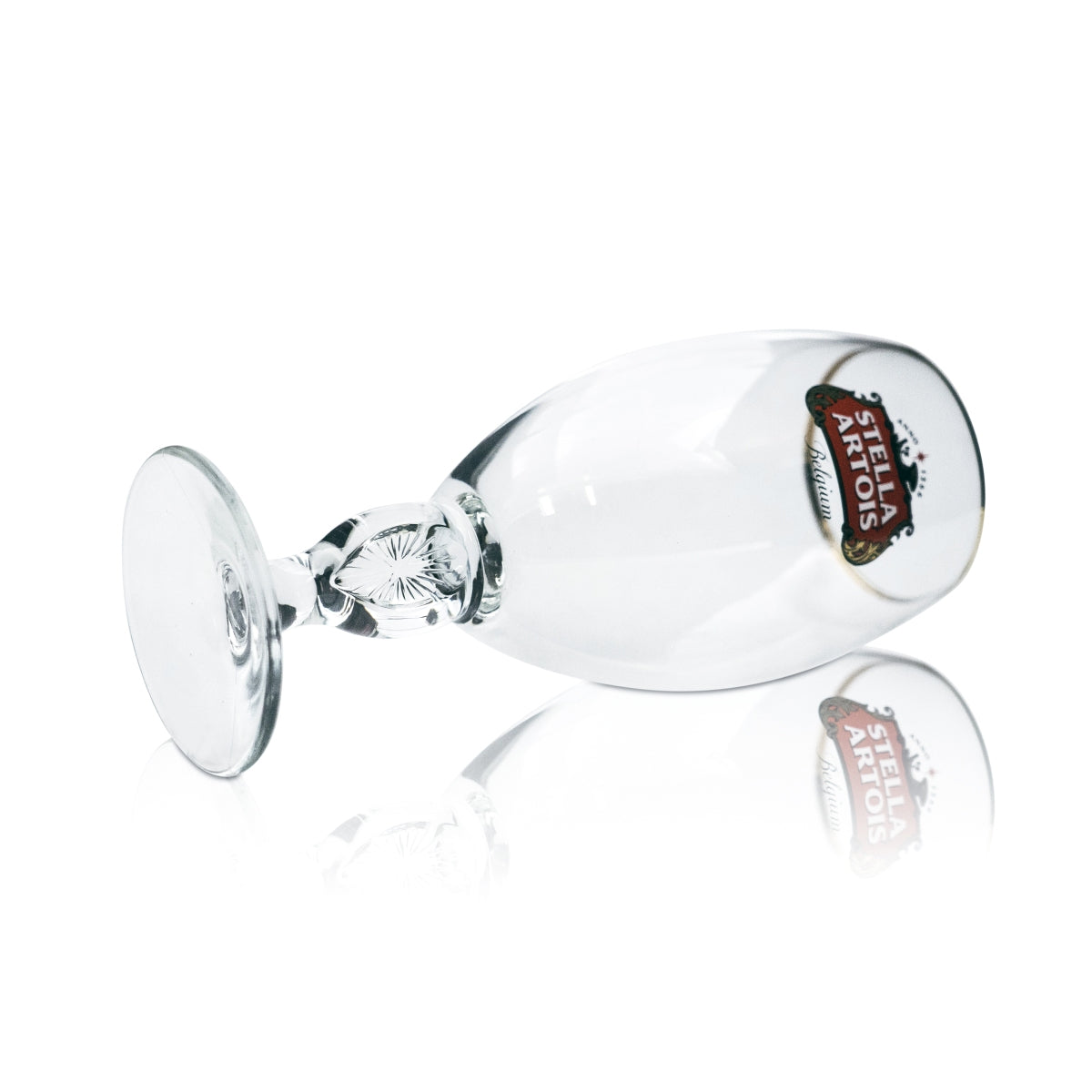 6 bicchieri da birra Stella Artois 0,5 l, forma a tulipano con bordo dorato e stelo di design – Vista 4