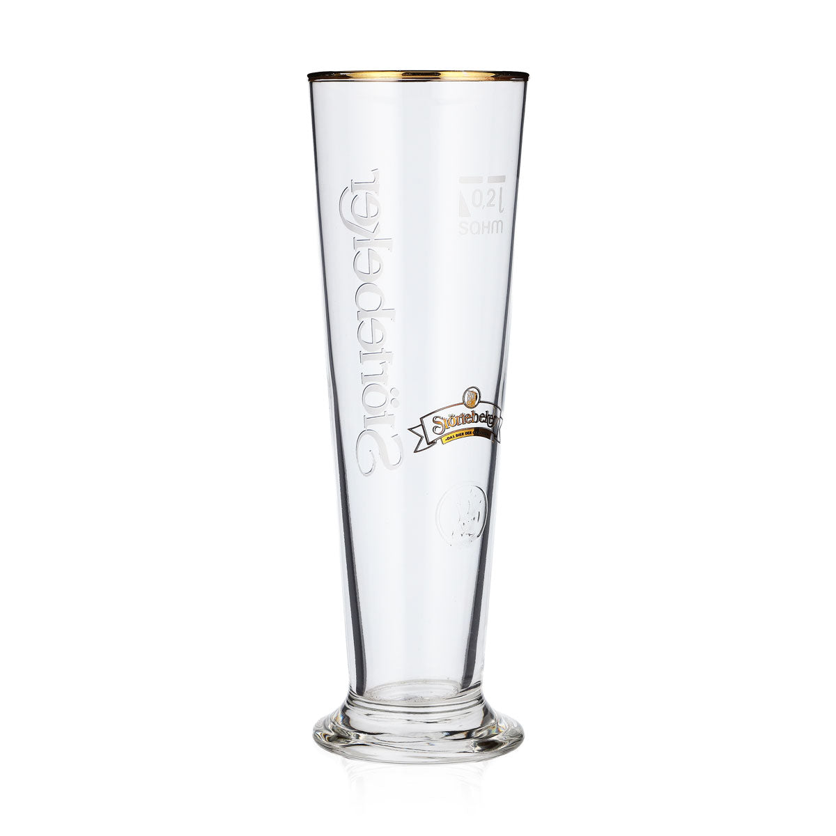 6 bicchieri da birra Störtebeker 0,2 l Logo semplice con bordo dorato – Vista 5