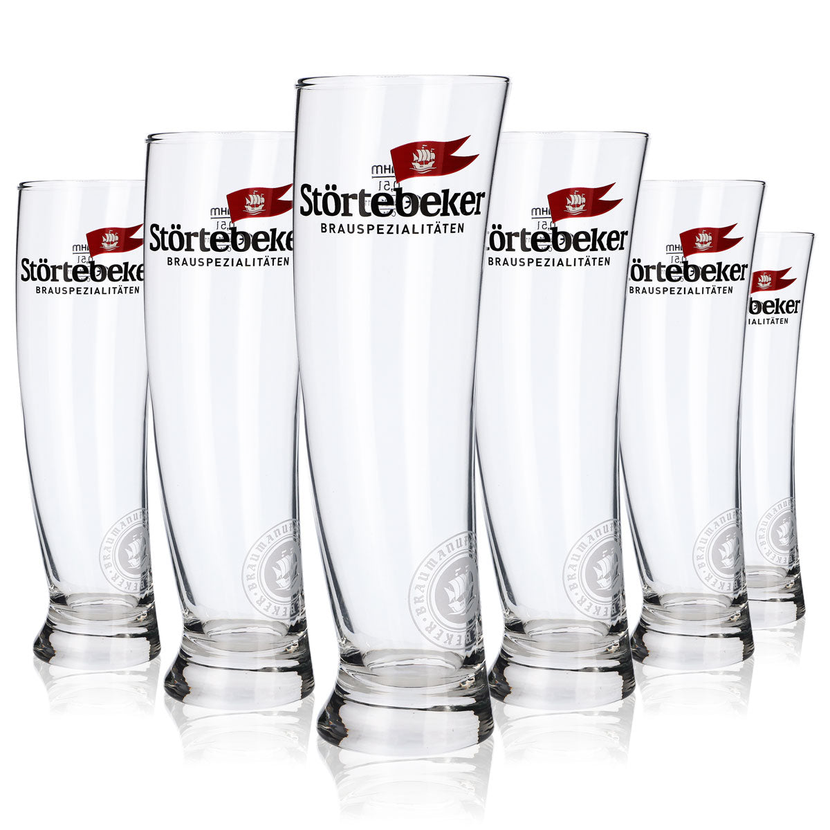 6 bicchieri da birra Störtebeker Segelglas 0,5 l, set di bicchieri per birra artigianale Sydney Design