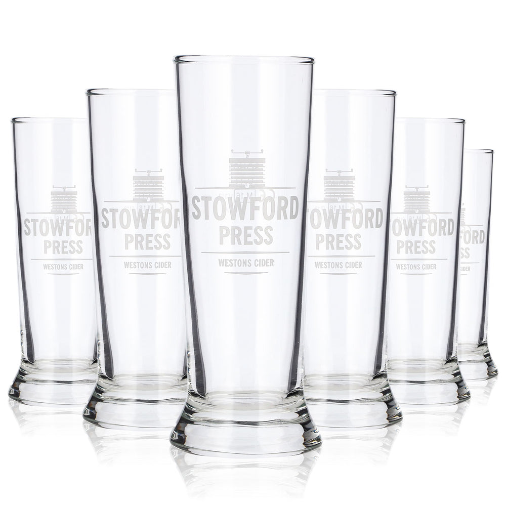 6 bicchieri da sidro Stowford da 0,1 l, modello Longdrink Sahm