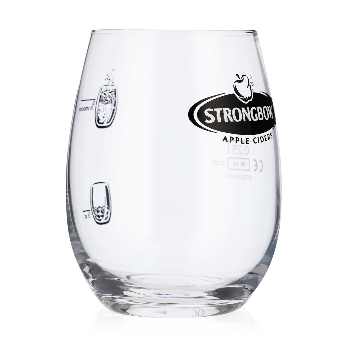 6 bicchieri Strongbow Cider Bicchieri in vetro Tumbler Apple Ciders Perfect Serve – Vista 3