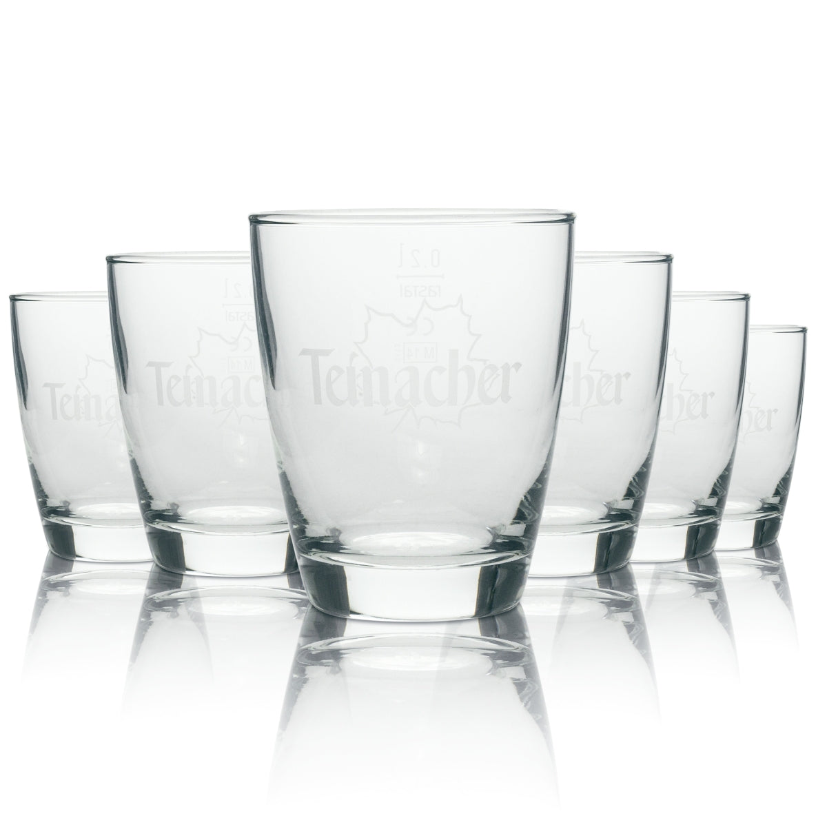 6 bicchieri tumbler in vetro Teinacher Wasser 270 ml