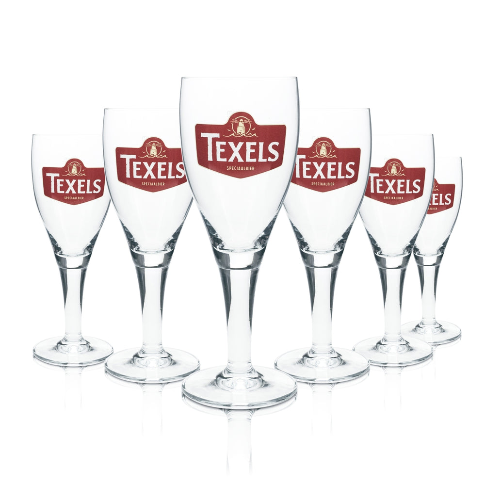 6 bicchieri Texels da 0,3 l a forma di tulipano, coppa, calice, bar, pub, birra NL