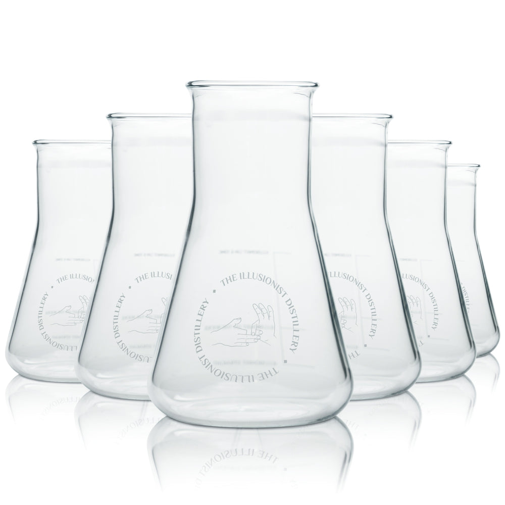 6x Bicchieri da gin The Illusionist 0,3 l Longdrink Bicchieri Erlenmeyer Tonic Gastro