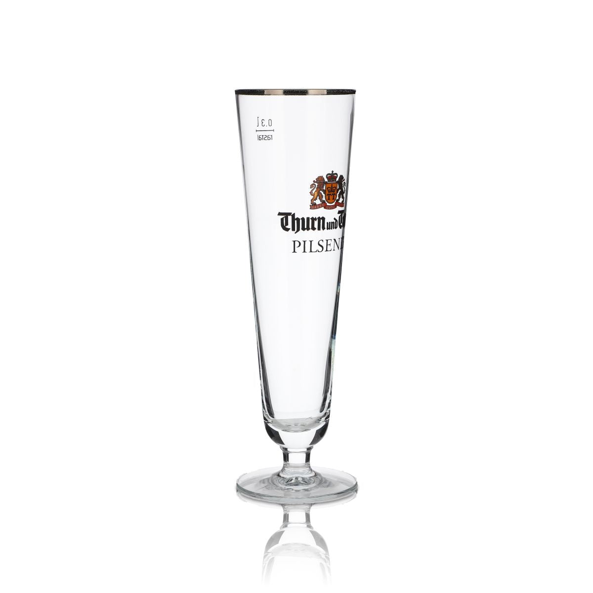 6 bicchieri Thurn und Taxis 0,3 l bicchieri da birra a forma di tulipano con bordo dorato, set da birrificio – Vista 3