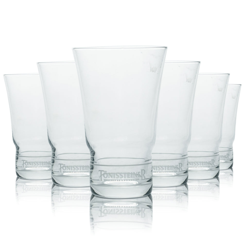 6 bicchieri Tönissteiner da 0,24 l Tumbler Bicchieri Acqua minerale Acqua frizzante Soda