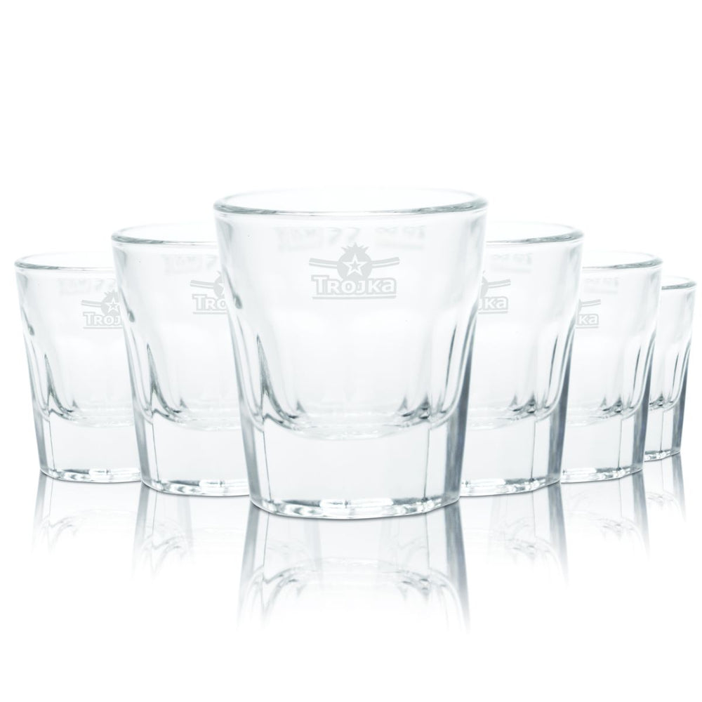 6 bicchierini da liquore Trojka 2 cl Set di bicchierini da liquore Stamper Vodka Calibrati Gastro