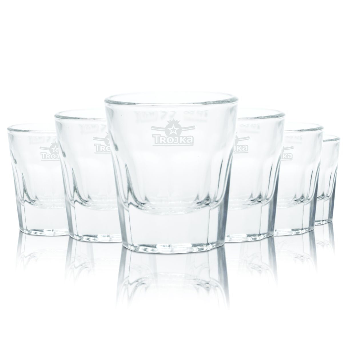 6 bicchierini da liquore Trojka 2 cl Set di bicchierini da liquore Stamper Vodka Calibrati Gastro