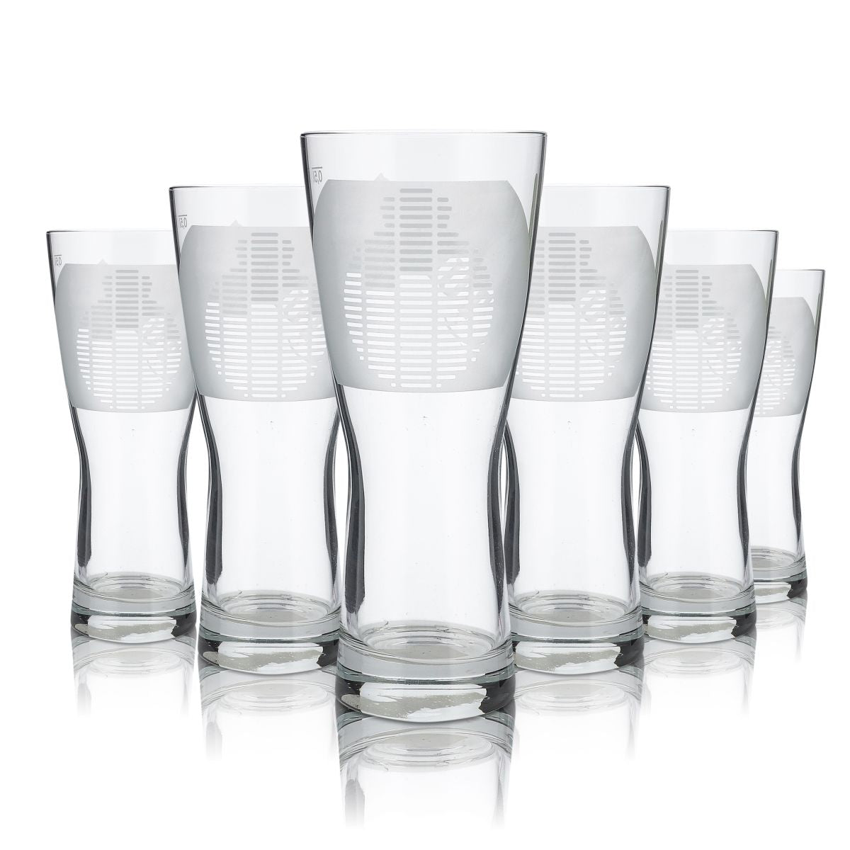 6 bicchieri Tuborg da 0,5 l Pint Willi Set di bicchieri da birra Birrificio Danimarca