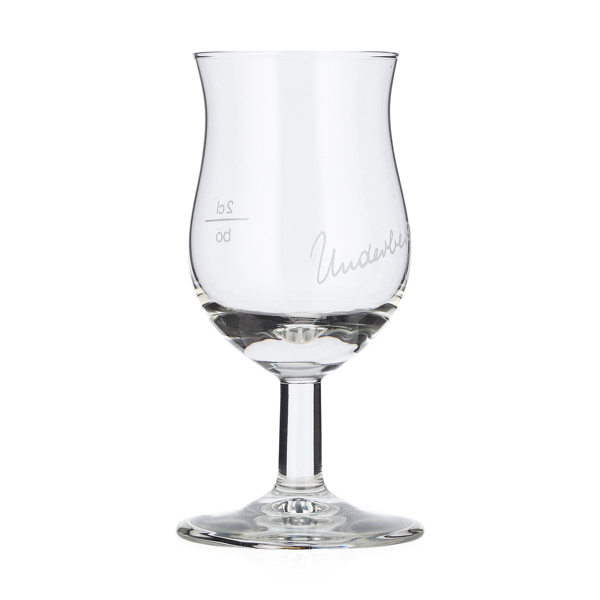 6 bicchierini da liquore Underberg da 2 cl con logo bianco (set da 6) – Vista 3
