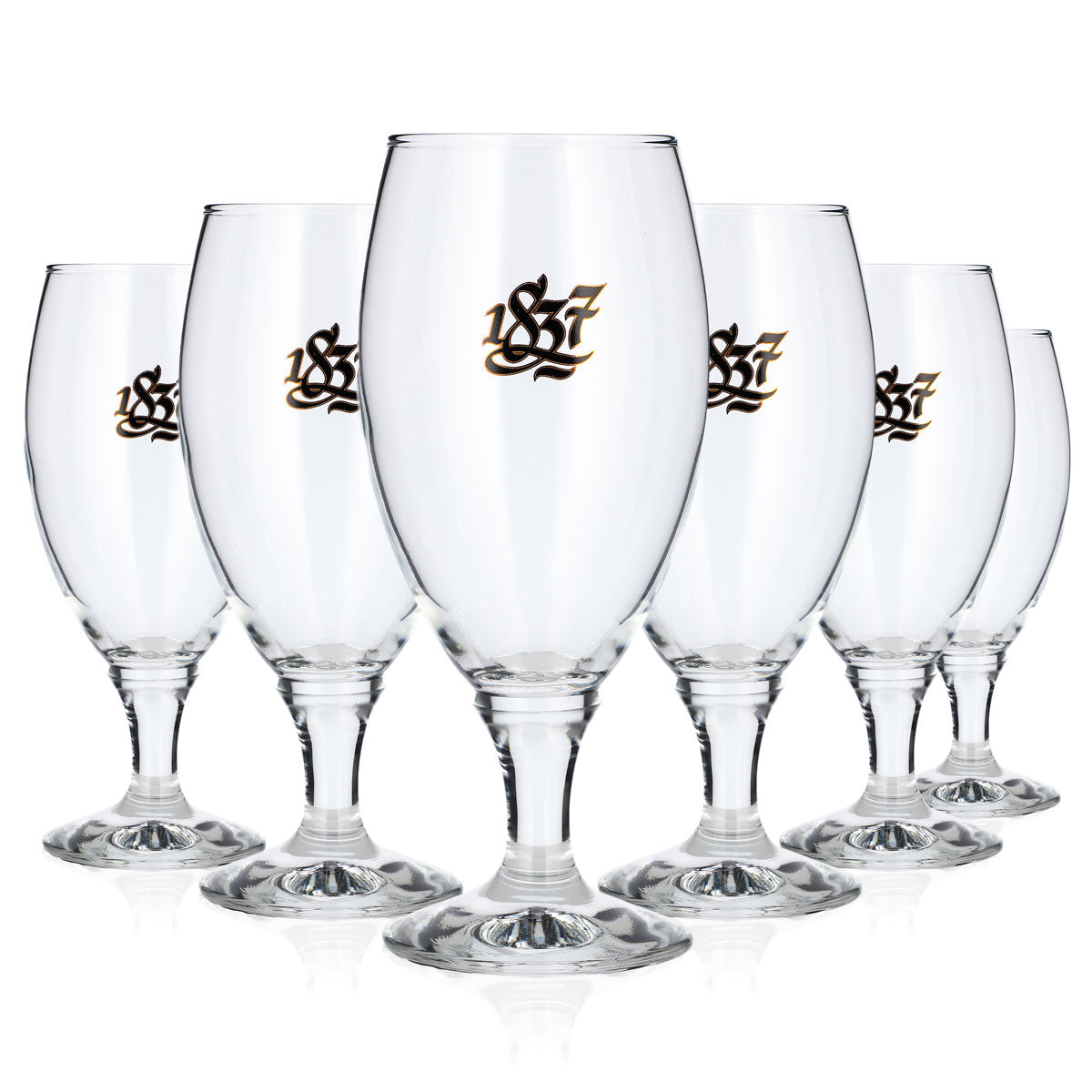 6 bicchieri da birra Unibroue 1837 Sevilla da 0,38 l, a forma di tulipano (set da 6)