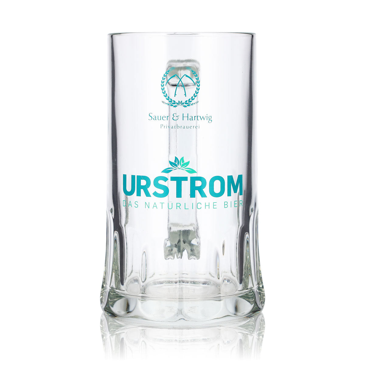 6 bicchieri da birra Urstrom da 0,5 l con logo turchese "Rastal Sauer Hartwig" – Vista 2