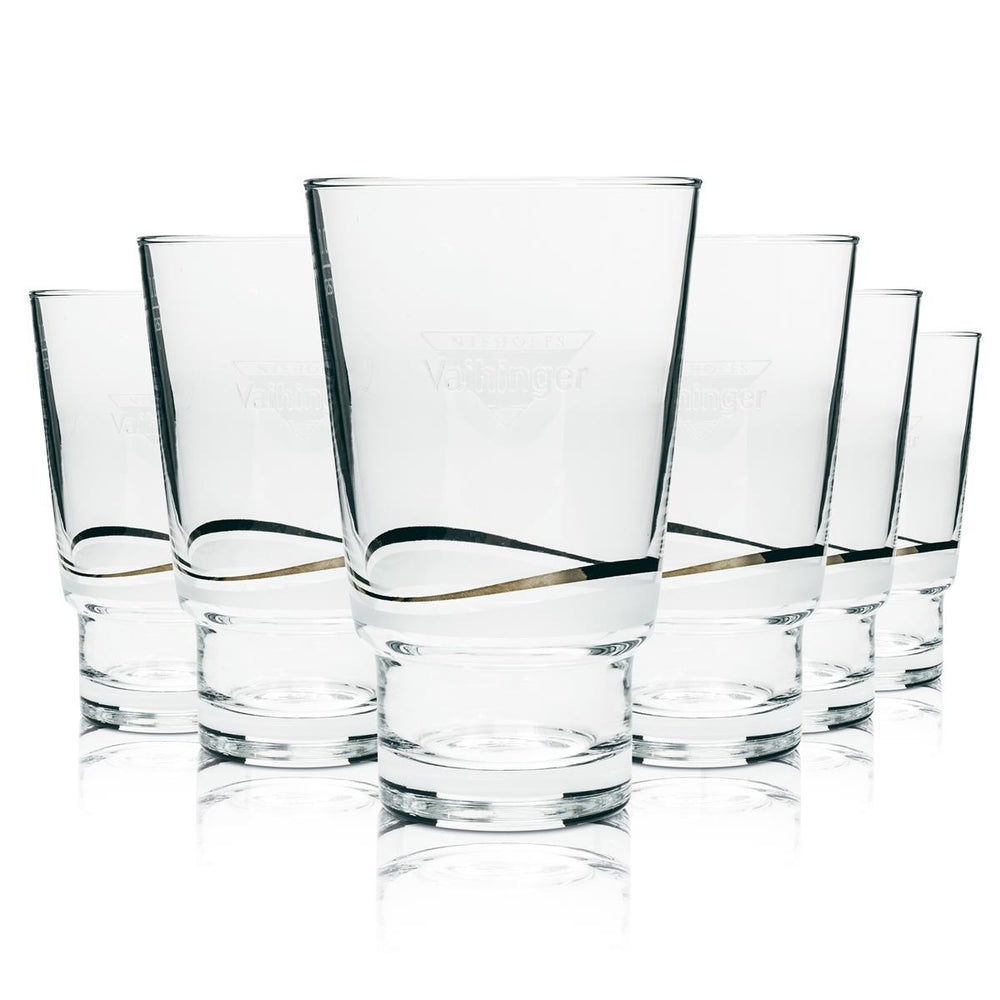 6 bicchieri tumbler in vetro Vaihinger Saft 0,2 l impilabili Sahm
