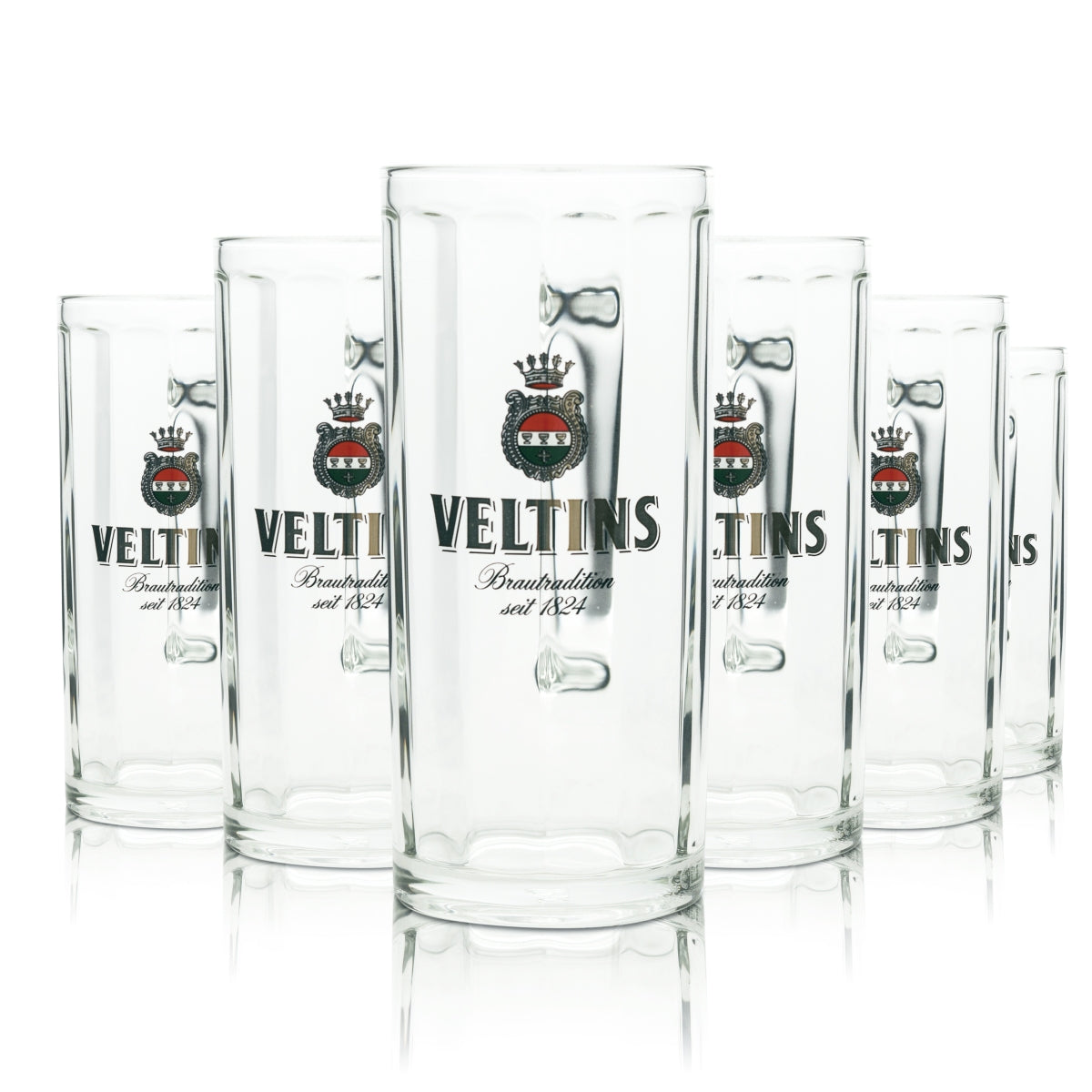 6 bicchieri da birra Veltins 0,4 l boccale Moldau Sahm Seidel Henkel bicchieri Pils Export Beer
