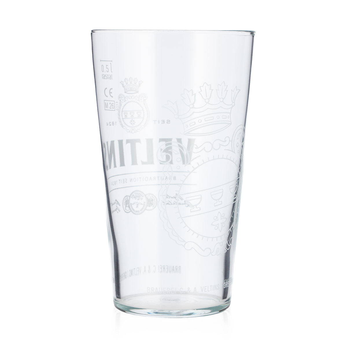 6 bicchieri da birra Veltins da 0,5 l con logo in orizzontale, modello Rastal (set da 6) – Vista 3