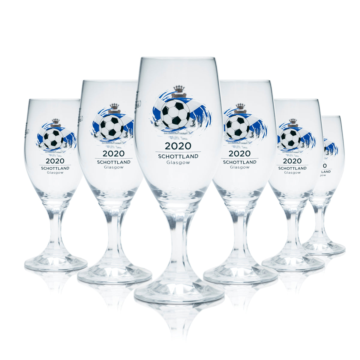6 bicchieri da birra Veltins 0,2 l, forma a tulipano, Coppa Europei 2020, Scozia, calcio Euro 24 – Vista 5