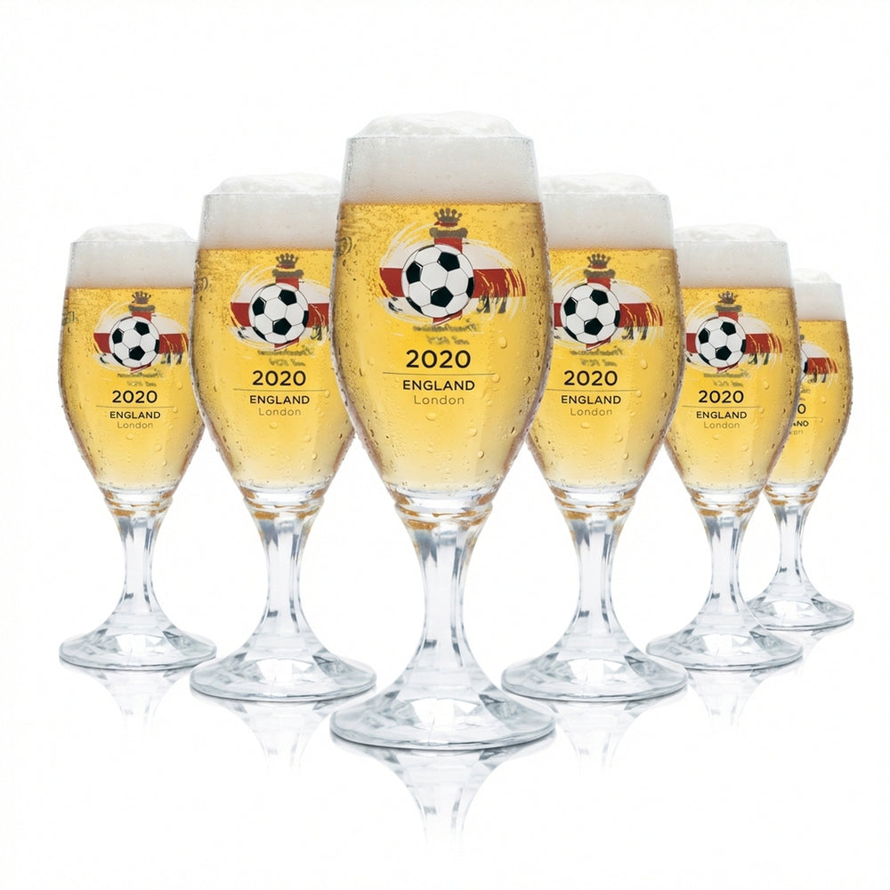 6 bicchieri da birra Veltins 0,2 l Tulipano Coppa Europei 2020 Inghilterra Calcio Euro 24