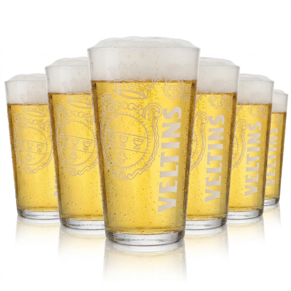 6 bicchieri da birra Veltins 0,5 l Willi Set di bicchieri da birra Birrificio Gastronomia